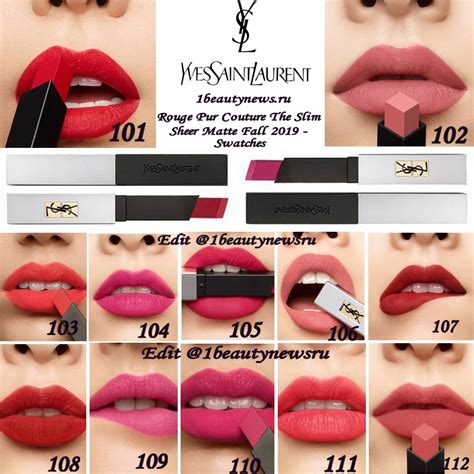 YSL Yves Saint Laurent The Slim Sheer Matte 